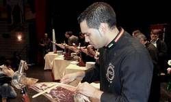 Cortador de jam&oacute;n iberico profesional David Lavado Lazaro