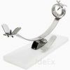 Jamonero Profesional giratorio balancin base fibra blanca
