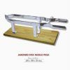 jamonero pinza inox madera