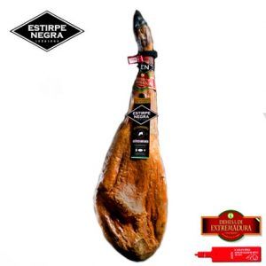 Jam&oacute;n de Bellota 75% Ib&eacute;rico Denominaci&oacute;n de Origen Dehesa de Extremadura "Estirpe Negra"
