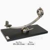Jamonero giratorio con sistema de balancin inoxidable base fibra negra