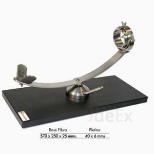 Jamonero giratorio con sistema de balancin inoxidable base fibra negra