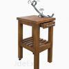 Mesa jamonera con Jamonero rotatorio y giratorio profesional 360 inoxidable