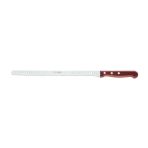Cuchillo jamonero de madera alveolado inoxidable 280mm "Flores Cortés"