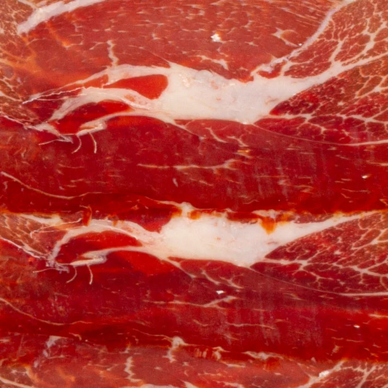 Corte de jamón curado Casa Bautista