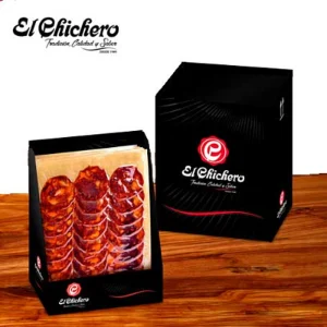 Lonchitas de chorizo ibérico de bellota El Chichero en estuche